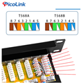 Patch Panel PicoLink CAT6A 24 Port Chính Hãng P/N: PL-S1U24 -C6A