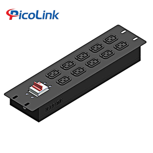 Ổ ĐIỆN PDU 12 Ổ CẮM C19 CÔNG SUẤT MAX 20A, CÁP NGUỒN 03M