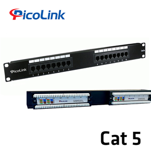 Thanh đấu nối Patch panel 16 port Cat5 PICOLINK mã PN:PL-S1U16 -C5