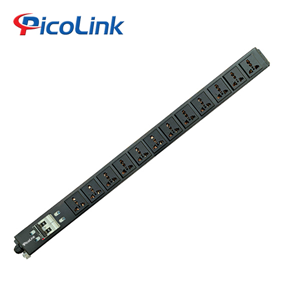 Thanh nguồn PDU chuẩn đa năng 12 cổng lắp tủ rack 9 inch cao cấp